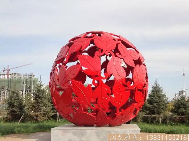 枫叶不锈钢雕塑 广场景观雕塑
